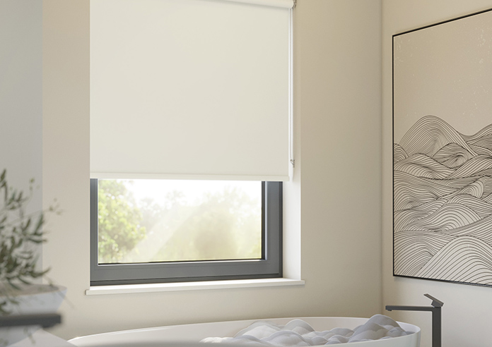 Oceana (Blackout), Cotton White - Twist&Fit Roller Blind - Image 5